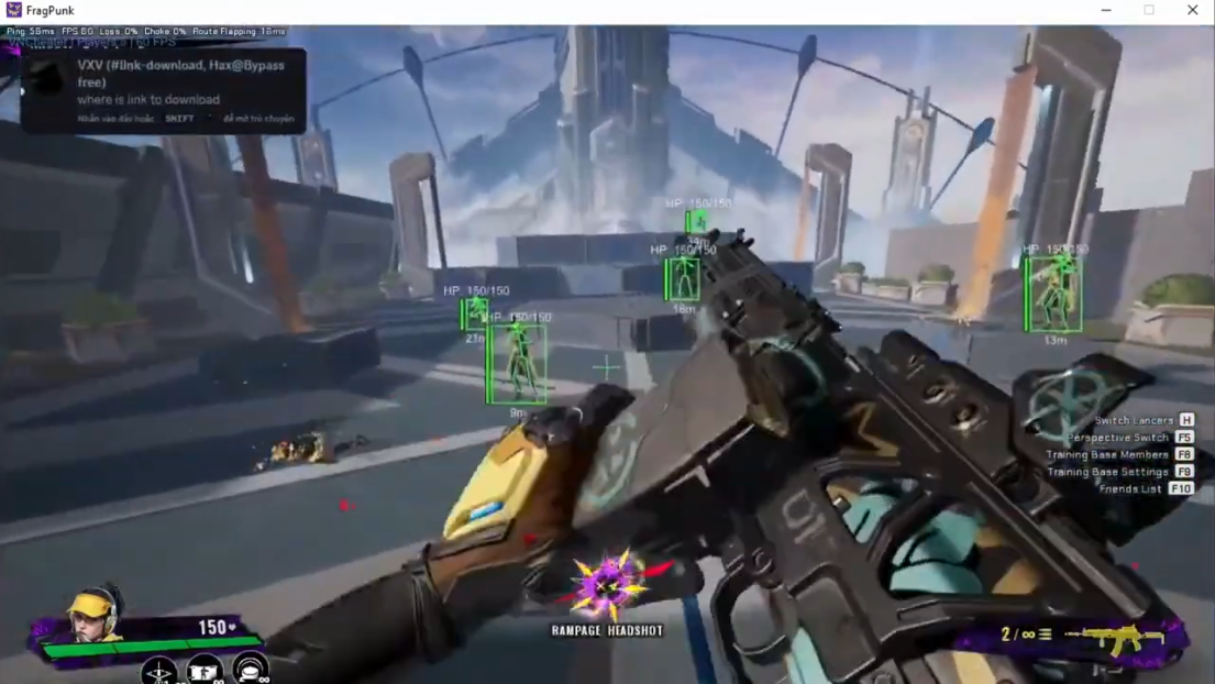 FragPunk Wallhack block outline on stone walls